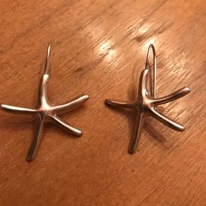 925 Sterling Silver Dancing Starfish Earrings